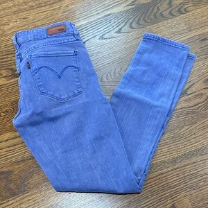 LEVIS PURPLE SKINNY JEANS